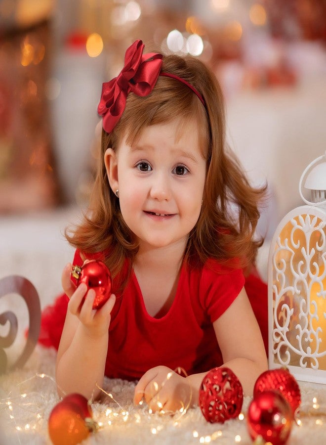 Zolyco Glitter Bows Headbands for Women Fashion Bowknot Headband Big Bow Sparkle Ribbon Hair Hoop Headband for Toddlers Girls Kids Party Decoration Cosplay Costume Headwear Makeup Handmade Hair Band - Image 2